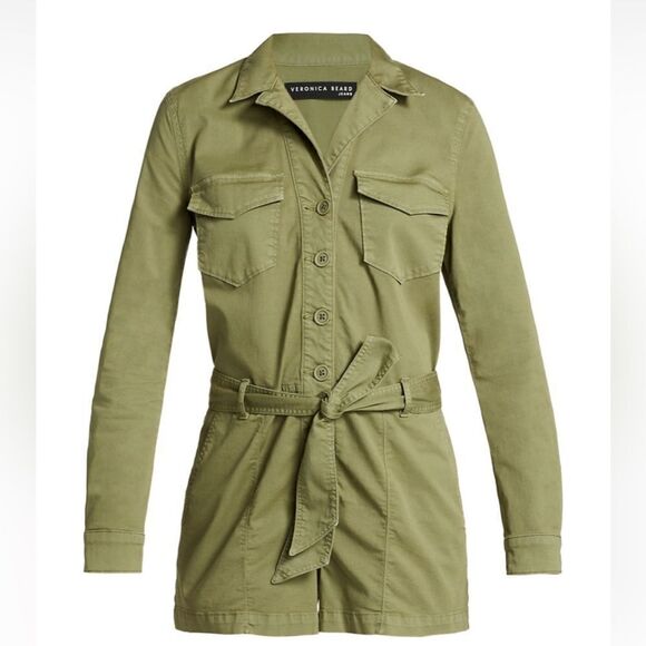 Veronica Beard
Winifred Tie-Waist Cotton Twill Romper - Picture 1 of 8